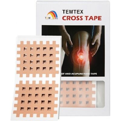 Temtex Cross Tape - Béžový - 5,2cm x 4,4cm - Křížová páska Temtex Cross Tape - Béžový - 5,2cm x 4,4cm - Křížová páska