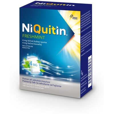 NiQuitin Freshmint 4 mg Žvýkačka - Odvykání kouření NiQuitin Freshmint 4 mg Žvýkačka - Odvykání kouření