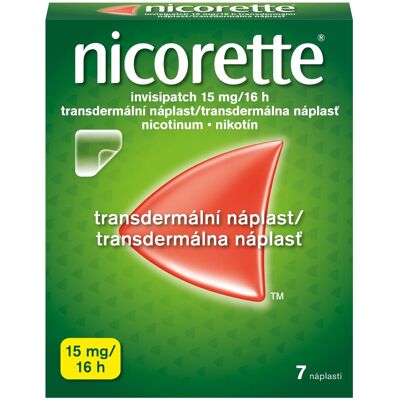 Nicorette - 15 mg/16 h Transdermální náplast - Odvykání kouření Nicorette - 15 mg/16 h Transdermální náplast - Odvykání kouření