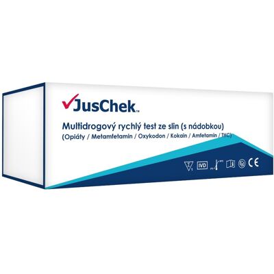 Alltest JusChek Multidrogový test ze slin 1 ks Alltest JusChek Multidrogový test ze slin 1 ks