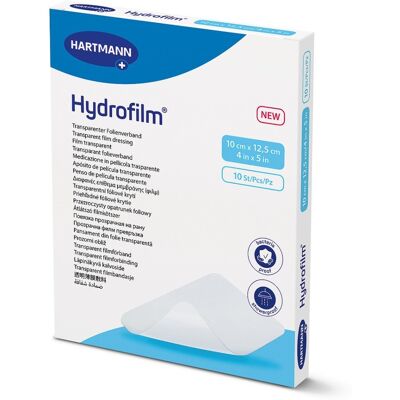 Hartmann Hydrofilm 10 cm x 12,5 cm náplast fixační 10 ks Hartmann Hydrofilm 10 cm x 12,5 cm náplast fixační 10 ks