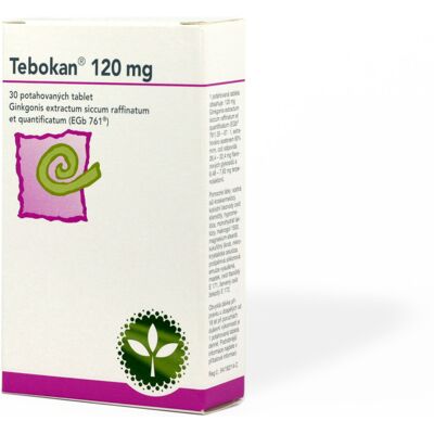 Tebokan 120 mg doplněk s ginkgo bilobou - Doplněk stravy Tebokan 120 mg doplněk s ginkgo bilobou - Doplněk stravy