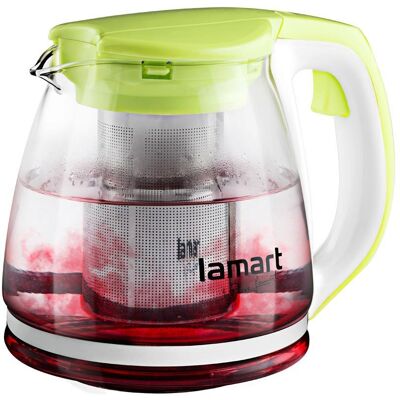 LAMART LT7026 Verre 1,1 l skleněná čajová konvice zelená LAMART LT7026 Verre 1,1 l skleněná čajová konvice zelená