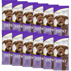 Akinu PAPKY Drůbeží plátky pamlsek pro psy 12 x 120 g Akinu PAPKY Drůbeží plátky pamlsek pro psy 12 x 120 g