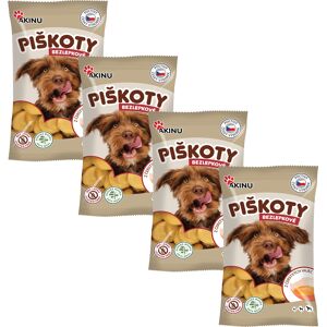 Akinu Bezlepkové piškoty pamlsek pro psy 120 g MTP 4 ks Akinu Bezlepkové piškoty pamlsek pro psy 120 g MTP 4 ks