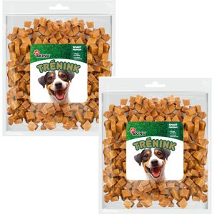 Akinu Trénink Lososové kostky pamlsek pro psy 2 x 400 g Akinu Trénink Lososové kostky pamlsek pro psy 2 x 400 g