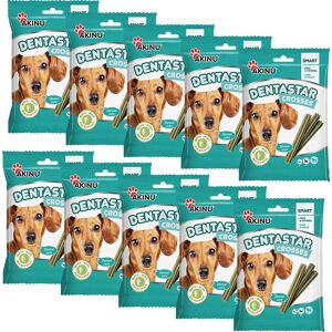 Akinu DENTASTAR Mini pamlsek pro malé a střední psy dentální 110 g 10 x 7 ks Akinu DENTASTAR Mini pamlsek pro malé a střední psy dentální 110 g 10 x 7 ks