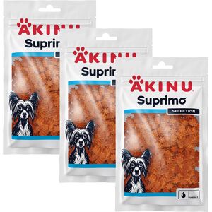 Akinu SUPRIMO SELECTION Losos pamlsek pro psy 75 g MTP 3 ks Akinu SUPRIMO SELECTION Losos pamlsek pro psy 75 g MTP 3 ks