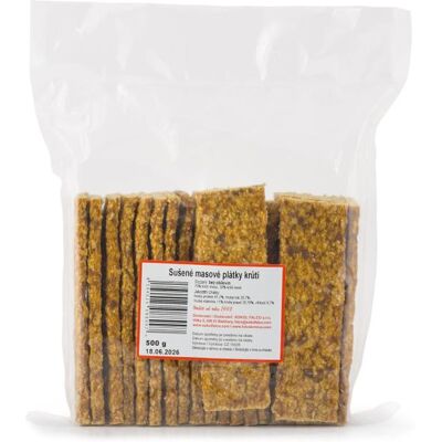 Sokol Falco Sušené masové plátky krůtí 500g Sokol Falco Sušené masové plátky krůtí 500g