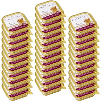 Akinu FIRST CLASS Losos paštika pro kočky 34 x 100 g Akinu FIRST CLASS Losos paštika pro kočky 34 x 100 g