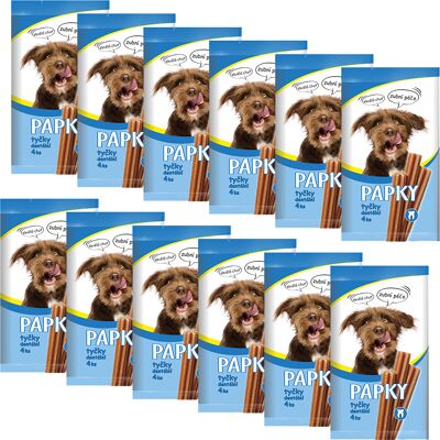 Akinu PAPKY Tyčky pamlsek pro psy dentální 12 x 4 ks Akinu PAPKY Tyčky pamlsek pro psy dentální 12 x 4 ks