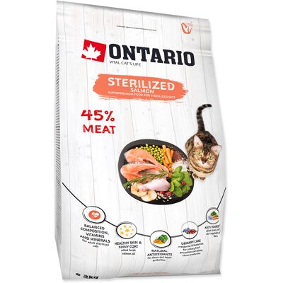 Ontario Krmivo pro Kočky Losos 2kg - Krmivo pro kočky Ontario Krmivo pro Kočky Losos 2kg - Krmivo pro kočky