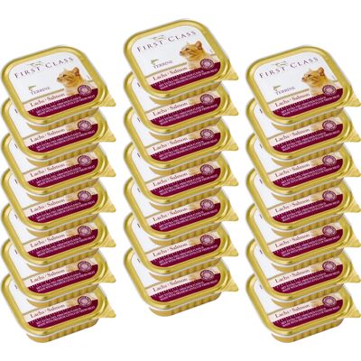 Akinu FIRST CLASS Losos paštika pro kočky 21 x 100 g Akinu FIRST CLASS Losos paštika pro kočky 21 x 100 g