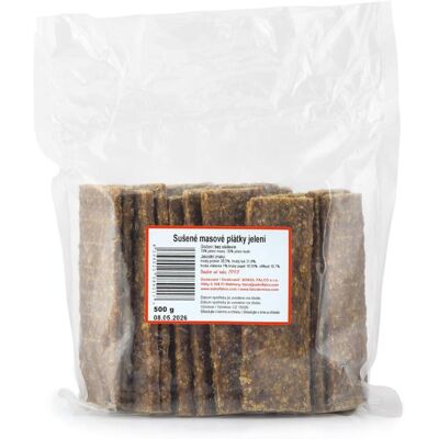 Sokol Falco Sušené masové plátky jelení 500g Sokol Falco Sušené masové plátky jelení 500g