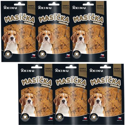Akinu MASÍČKA PREMIUM Dental pamlsek pro psy 6 x 75 g Akinu MASÍČKA PREMIUM Dental pamlsek pro psy 6 x 75 g