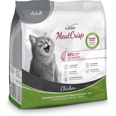 Platinum MeatCrisp Adult Chicken - Kuře pro dospělé kočky 400 g Platinum MeatCrisp Adult Chicken - Kuře pro dospělé kočky 400 g