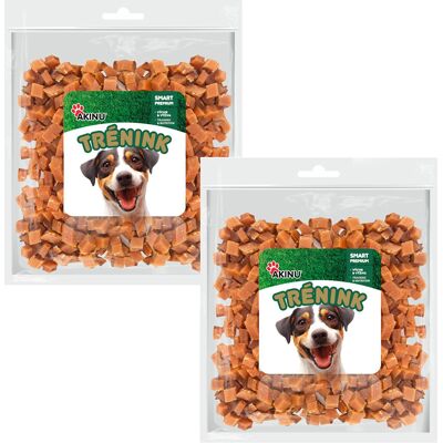 Akinu Trénink Kachní kostky pamlsek pro psy 2 x 400 g Akinu Trénink Kachní kostky pamlsek pro psy 2 x 400 g