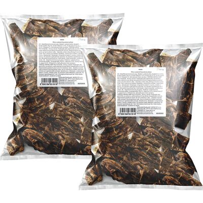 Akinu sušené plíce pamlsek pro psy 6-10 cm 2 x 1 kg Akinu sušené plíce pamlsek pro psy 6-10 cm 2 x 1 kg