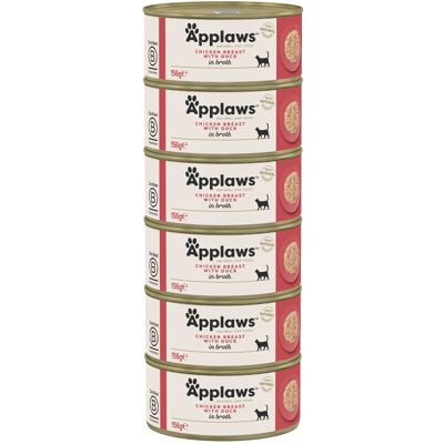 Krmivo pro kočky Applaws - Kuře Kachna 156g - Přírodní, Vysoké maso, Bez přísad Krmivo pro kočky Applaws - Kuře Kachna 156g - Přírodní, Vysoké maso, Bez přísad