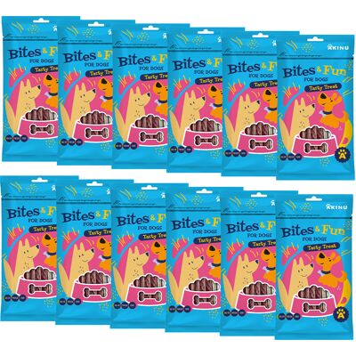 Akinu BITES & FUN Jehněčí sendvič pamlsek pro psy 10 x 85 g Akinu BITES & FUN Jehněčí sendvič pamlsek pro psy 10 x 85 g