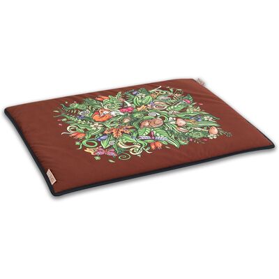 Akinu ČESKÝ LES podložka pro psa hnědá Z LESA A KAPRADÍ 70x54 cm Akinu ČESKÝ LES podložka pro psa hnědá Z LESA A KAPRADÍ 70x54 cm