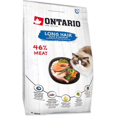 Ontario Kočka Dlouhosrstá 2 kg - Krmivo pro kočky Ontario Kočka Dlouhosrstá 2 kg - Krmivo pro kočky
