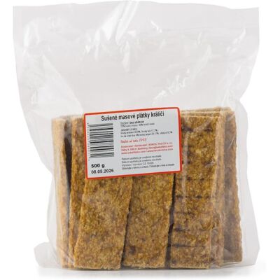 Sokol Falco Sušené masové plátky králičí 500g Sokol Falco Sušené masové plátky králičí 500g