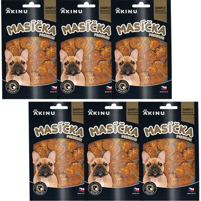 Akinu MASÍČKA PREMIUM Immunity pamlsek pro psy 6 x 75 g Akinu MASÍČKA PREMIUM Immunity pamlsek pro psy 6 x 75 g