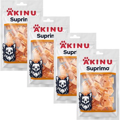 Akinu SUPRIMO Kuřecí měkké kostky pamlsek pro psy mramorovaný 75 g MTP 4 ks Akinu SUPRIMO Kuřecí měkké kostky pamlsek pro psy mramorovaný 75 g MTP 4 ks