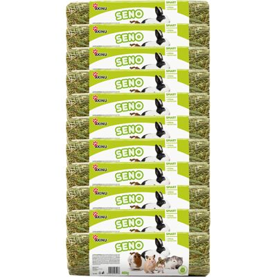 Akinu Lisované seno krmivo pro hlodavce a králíky 11 x 400 g Akinu Lisované seno krmivo pro hlodavce a králíky 11 x 400 g