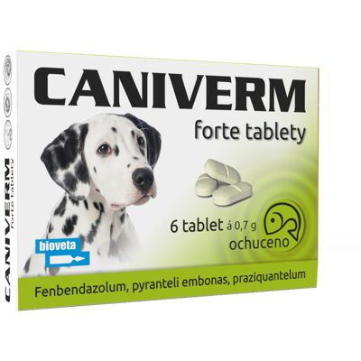 Bioveta Caniverm forte 0,7 g 6 tablet Bioveta Caniverm forte 0,7 g 6 tablet