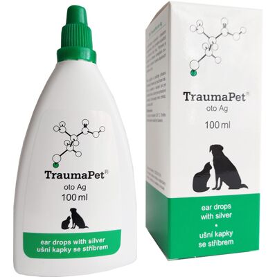 TraumaPet Ag ušní kapky s stříbrem 100 ml - Ušní kapky TraumaPet Ag ušní kapky s stříbrem 100 ml - Ušní kapky