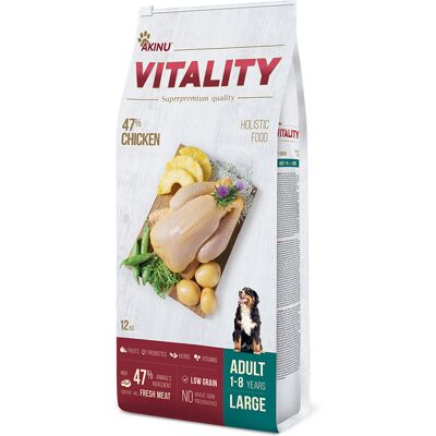 Akinu VITALITY kuřecí granule pro psy velkých plemen 12 kg Akinu VITALITY kuřecí granule pro psy velkých plemen 12 kg