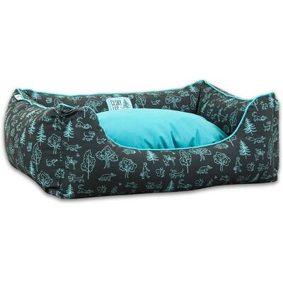 Akinu ČESKÝ LES pelech pro psy modrý L 95x65 cm Akinu ČESKÝ LES pelech pro psy modrý L 95x65 cm