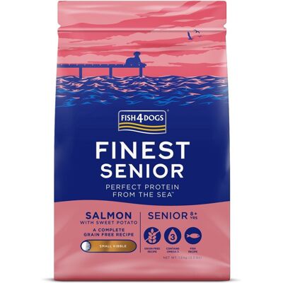 FISH4DOGS Nejlepší lososové granule pro malé psy - Bez obilovin FISH4DOGS Nejlepší lososové granule pro malé psy - Bez obilovin