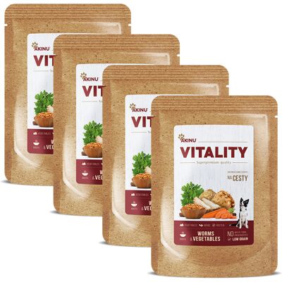 Akinu VITALITY Hmyzí vývar kapsa pro psy na cesty 4 x 200 g Akinu VITALITY Hmyzí vývar kapsa pro psy na cesty 4 x 200 g