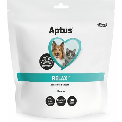 Aptus Relax - Doplňkové krmivo pro domácí zvířata - Podporuje zvládání stresu u psů a koček Aptus Relax - Doplňkové krmivo pro domácí zvířata - Podporuje zvládání stresu u psů a koček
