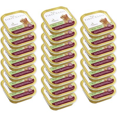 Akinu FIRST CLASS Zvěřinová paštika pro kočky 22 x 100 g Akinu FIRST CLASS Zvěřinová paštika pro kočky 22 x 100 g