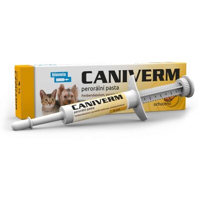 Bioveta Caniverm Perorální pasta pro psy a kočky 4 ml Bioveta Caniverm Perorální pasta pro psy a kočky 4 ml