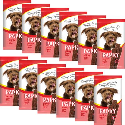 Akinu PAPKY Hovězí plátky pamlsek pro psy 12 x 12 ks Akinu PAPKY Hovězí plátky pamlsek pro psy 12 x 12 ks
