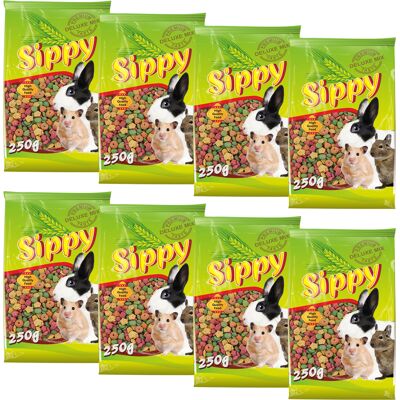 Akinu SIPPY DELUXE Křupky pamlsek pro hlodavce a králíky 8 x 250 g Akinu SIPPY DELUXE Křupky pamlsek pro hlodavce a králíky 8 x 250 g