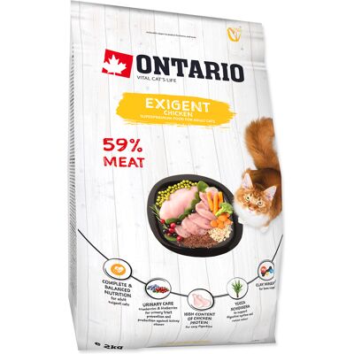 Ontario Krmivo pro kočky Exigent 2kg Ontario Krmivo pro kočky Exigent 2kg