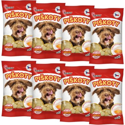 Akinu Piškoty s vápníkem pamlsek pro psy 8 x 120 g Akinu Piškoty s vápníkem pamlsek pro psy 8 x 120 g