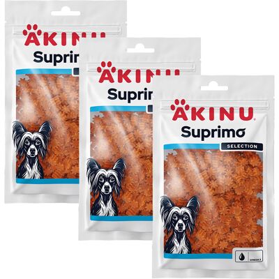 Akinu SUPRIMO SELECTION Losos pamlsek pro psy 75 g MTP 3 ks Akinu SUPRIMO SELECTION Losos pamlsek pro psy 75 g MTP 3 ks