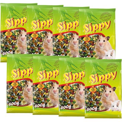 Akinu SIPPY DELUXE Krmivo pro křečky a malé hlodavce 8 x 400 g Akinu SIPPY DELUXE Krmivo pro křečky a malé hlodavce 8 x 400 g