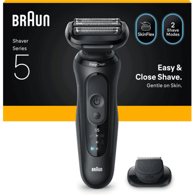 Braun Series 5 52-N1200S elektrický holicí strojek + 1 nástavec černý Braun Series 5 52-N1200S elektrický holicí strojek + 1 nástavec černý