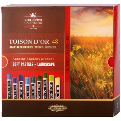 KOH-I-NOOR TOISON D´OR 8516/48 - prašné křídy krajina - 48 ks KOH-I-NOOR TOISON D´OR 8516/48 - prašné křídy krajina - 48 ks