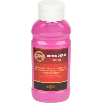 KOH-I-NOOR 1627/0315 - akrylová barva 500 ml, magenta KOH-I-NOOR 1627/0315 - akrylová barva 500 ml, magenta