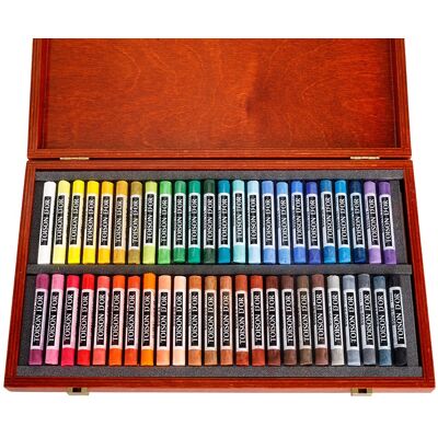 KOH-I-NOOR TOISON D´OR 8596/48 - prašné křídy v dřevěné kazetě - 48 ks KOH-I-NOOR TOISON D´OR 8596/48 - prašné křídy v dřevěné kazetě - 48 ks