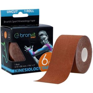 BronVit Sport Kinesio Tape classic 5 cm x 6 m tejpovací páska tmavě hnědá BronVit Sport Kinesio Tape classic 5 cm x 6 m tejpovací páska tmavě hnědá
